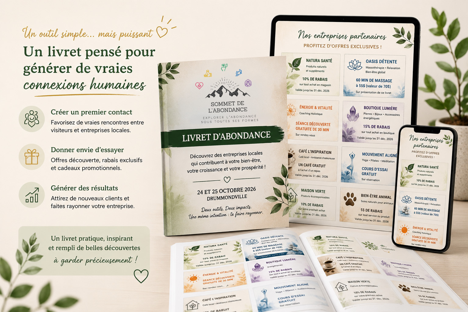 Exemple du Livret d’Abondance prêt à imprimer